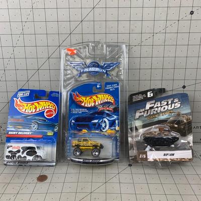 #90 Fast & Furious Ripsaw, Hotwheels Dairy Delivery and Mattel Wheels