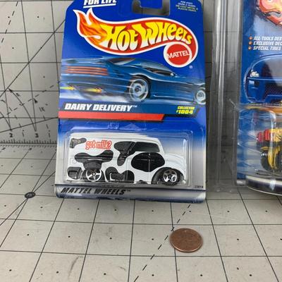 #90 Fast & Furious Ripsaw, Hotwheels Dairy Delivery and Mattel Wheels