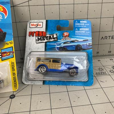 #93 Maisto Fresh Metal Car, Hot Wheels Malch Speeder and Mattel Wheels