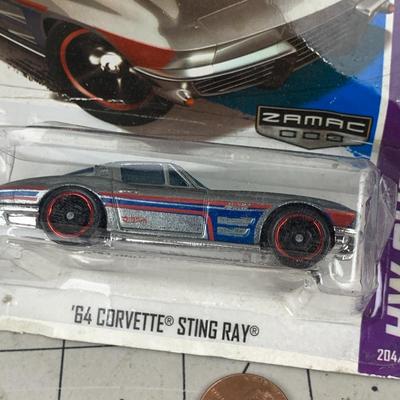 #94 Hot Wheels: '64 Corvette Sting Ray, Police City Works and Batmobile