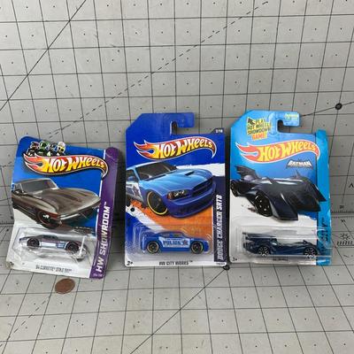 #94 Hot Wheels: '64 Corvette Sting Ray, Police City Works and Batmobile