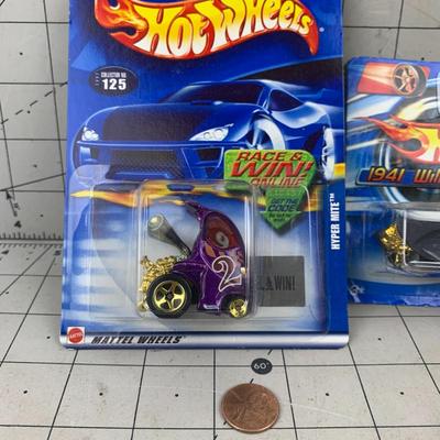 #95 Hot Wheels: Hyper Mite, '41 Willys Coupe and Volkswagen Bug 