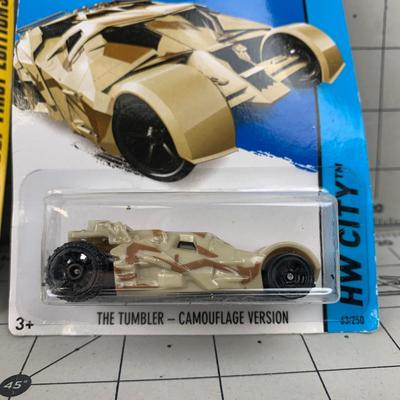 #100 Hot Wheels: Cabbin' Fever, TV Batmobile and The Tumbler Camo Version