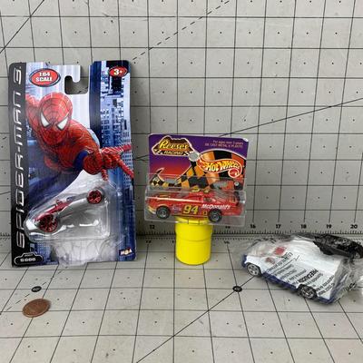 #112 Reese's McDonalds Hot Wheel, SpiderMan 3 Bike and Misc. Car