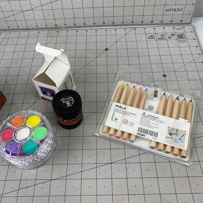 #127 Watercolor Pencils, Paint and More