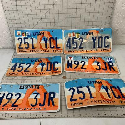 #139 Utah License Plates