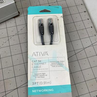 #142 Ethernet Cable and Power Extension Cord