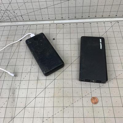 #143 Two Portable Chargers