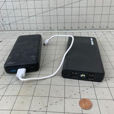 #143 Two Portable Chargers