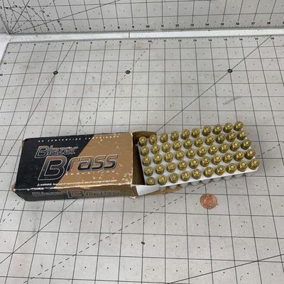 #147 Blazer Brass Ammunition (50 Centerfire Cartridges)