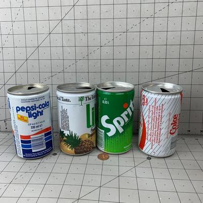 #161 Vintage Soda Cans (Empty)