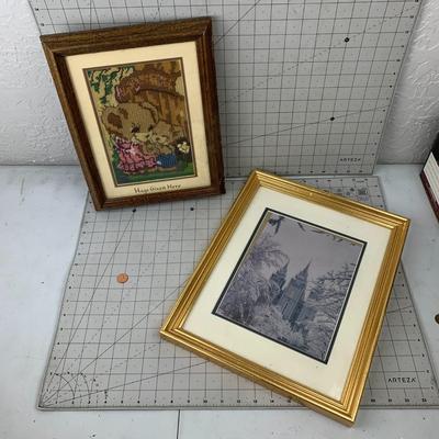 #163 Temples and Hugs Framed 