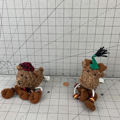 #170 Alaska Stuffed Moose Ornaments