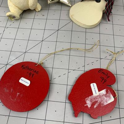 #178 Christmas Ornaments: Polar Bear, Snowman and Alaskan Natives