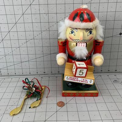 #183 Countdown To Christmas Nutcracker and Music Ornament