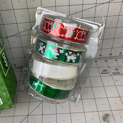 #200 Mini Christmas Lights and Ribbon