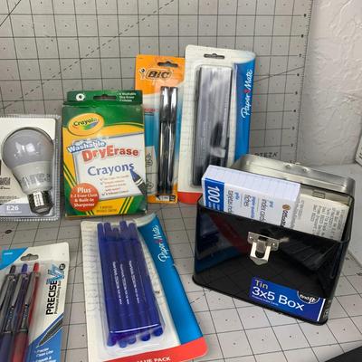 #207 Pens, Dry Eraser Crayons and More