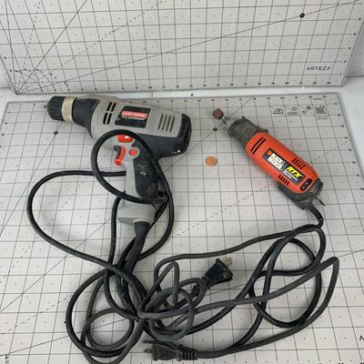 #215 Craftsman Drill and Black & Decker Router