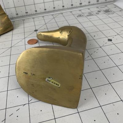 #226 Brass Duck Heads
