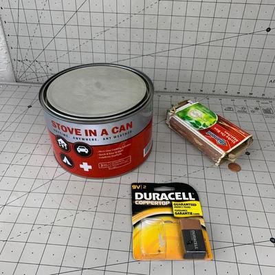 #232 Stove In A Can, Battery and Matches