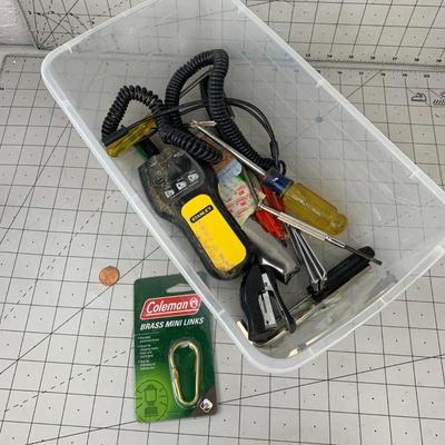 #235 Coleman Brass Mini Links, Stanley Stud Sensor and More Tools