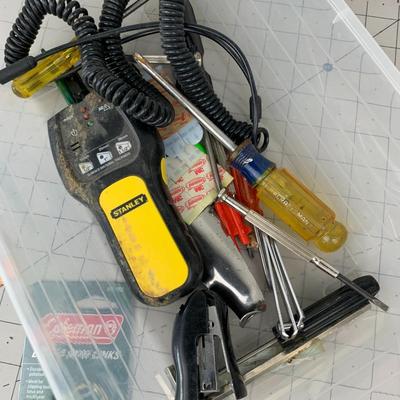 #235 Coleman Brass Mini Links, Stanley Stud Sensor and More Tools