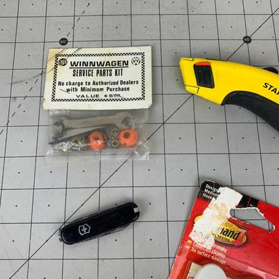 #236 WinnWagen Service Parts, Command Strips and Pocket Knife