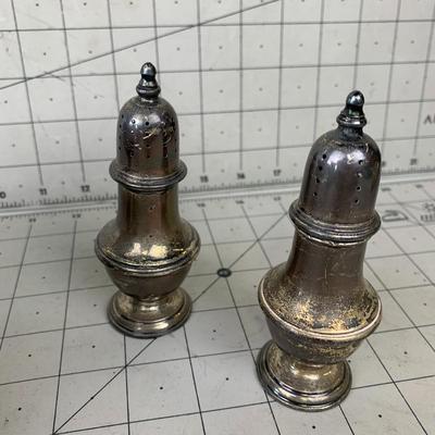 #251 Sterling Silver Shakers and Unmarked Goblet
