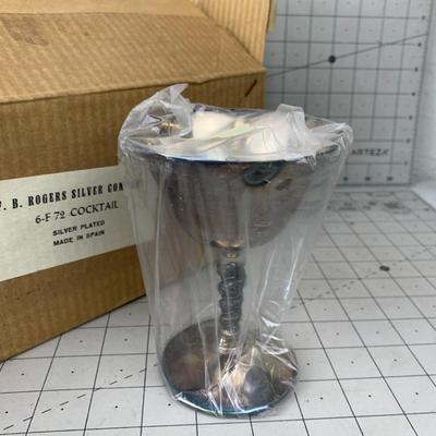 #259 F.B. Rogers Silver Plated Cocktail Cups