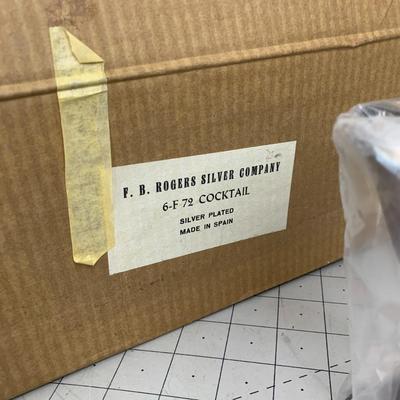 #259 F.B. Rogers Silver Plated Cocktail Cups