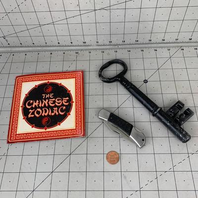 #260 The Chinese Zodiac, Key and Pocket Knife