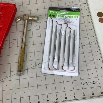 #278 Pittsburgh Hook & Pick Set, Hammer and Drill Bits