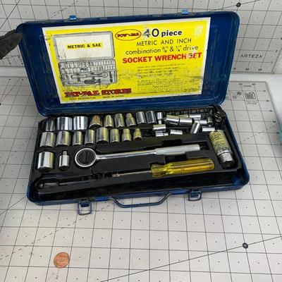 #307 Pow n Pak Socket Wrench Set