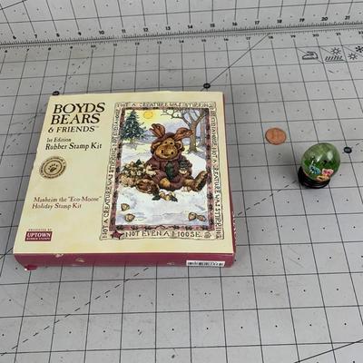 #328 Boyds Bears & Friends Rubber Stamp Kit and Mini Egg