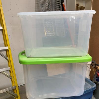#339 Two Clear Sterilite Bins