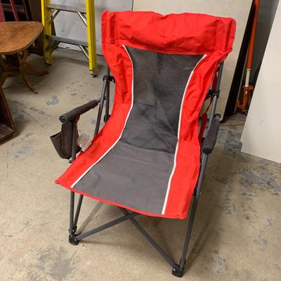 #347 Red/Gray Camping Chair