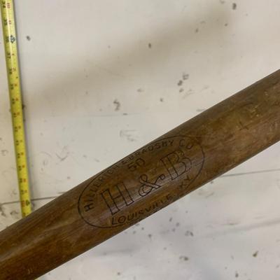 #371 Vintage H & B Baseball Bat and 