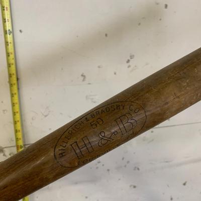 #371 Vintage H & B Baseball Bat and 