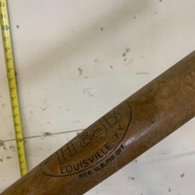 #371 Vintage H & B Baseball Bat and 
