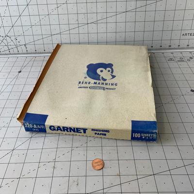 #385 Behr Manning Garnet Sanding Finishing Paper