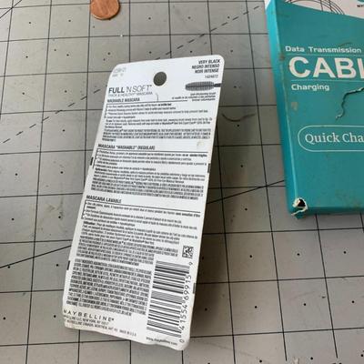 #391 Maybeline Mascara and Charging Cable