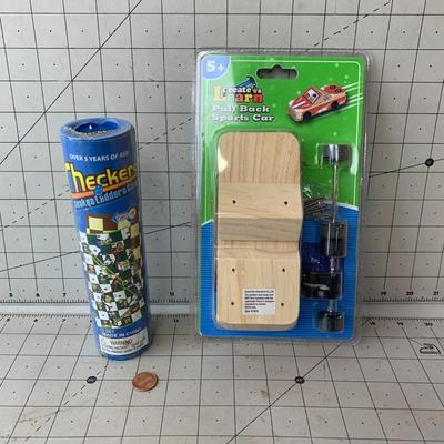 #403 Checkers and Snakes and Ladders and Sport Car Kit