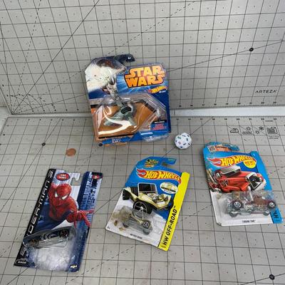 #418 Hot Wheels, Spiderman and Boba Fett