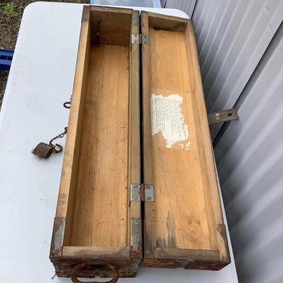 357 Vintage Castlewood Wood Toolbox