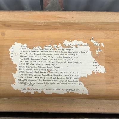 357 Vintage Castlewood Wood Toolbox