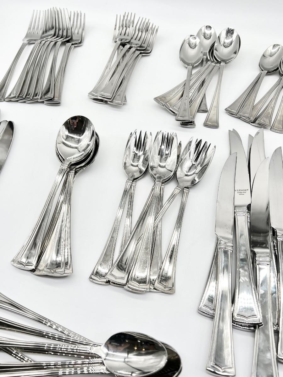 LENOX Fonthill Stainless Flatware 9 Pc Set Service For 8