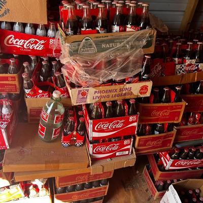 Lot of Coca Cola Bottles