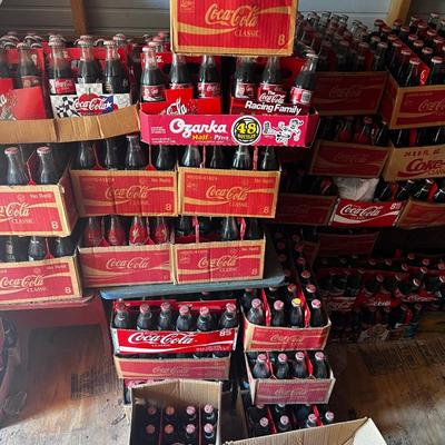 Lot of Coca Cola Bottles