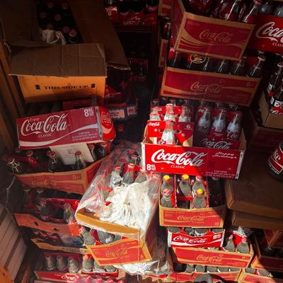 Lot of Coca Cola Bottles