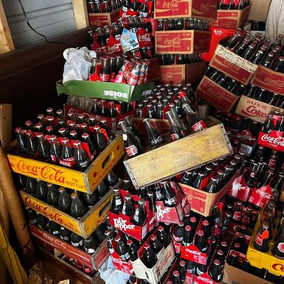 Lot of Coca Cola Bottles